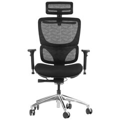 Офисное кресло ErgoNew S1A, тканевое сиденье, черное цена и информация | Офисные кресла | pigu.lt
