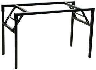 Sulankstomas stalo rėmas Stema NY-A024, 116x66 cm, juodas kaina ir informacija | Kiti priedai baldams | pigu.lt