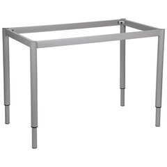 Reguliuojamas stalo rėmas Stema Meble NY-A057/O - 156x66 cm, sidabrinis kaina ir informacija | Kiti priedai baldams | pigu.lt