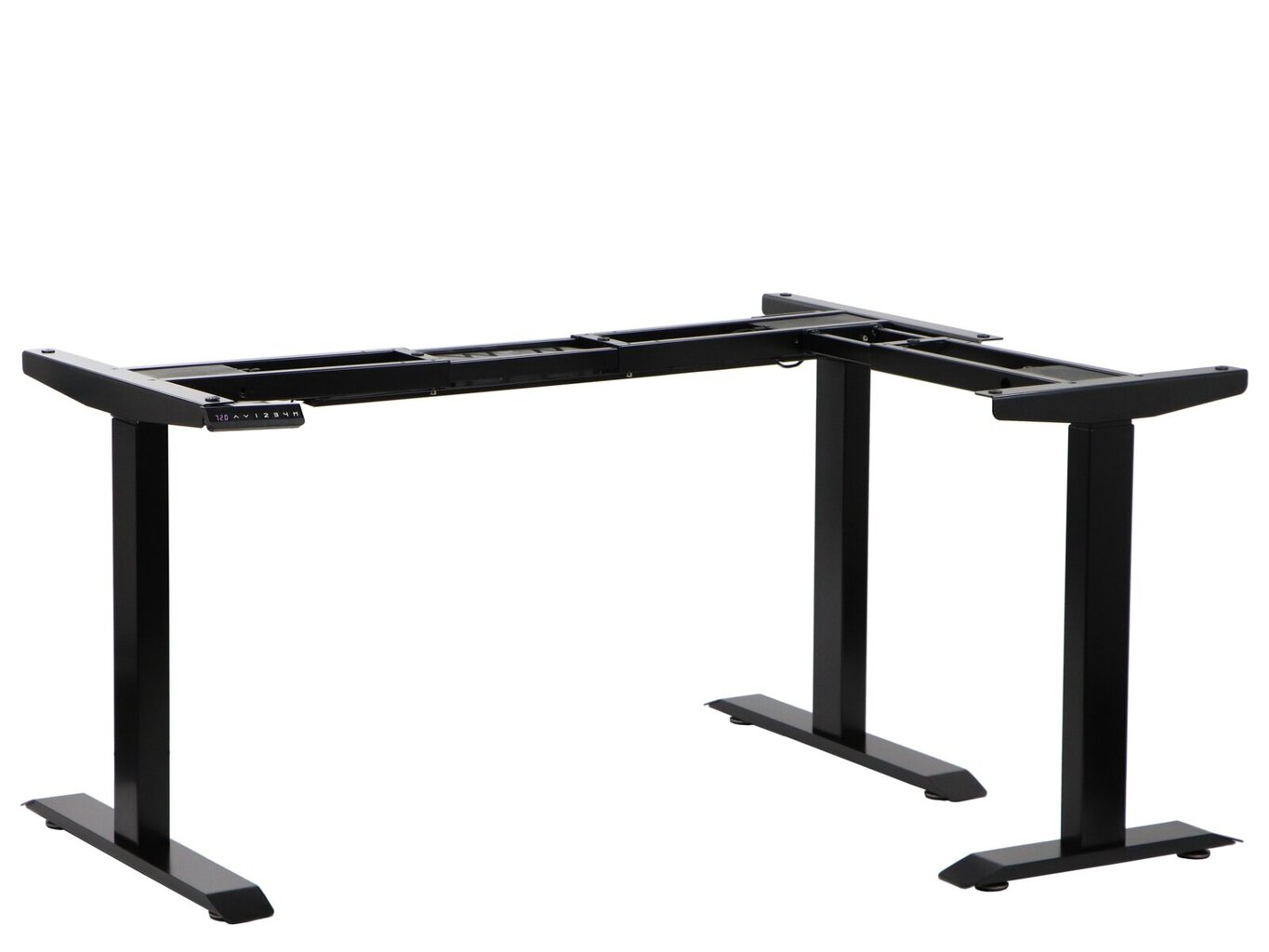 Stalo stovas Stema Meble UT04-2T/90A/B, juodas kaina ir informacija | Kiti priedai baldams | pigu.lt