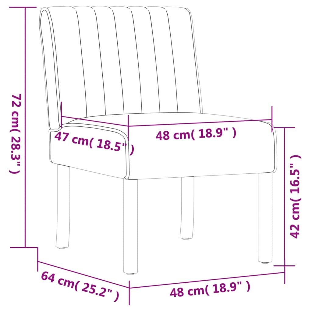 Poilsio kėdė vidaXL, pilka цена и информация | Svetainės foteliai | pigu.lt