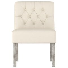 Poilsio kėdė vidaXL, balta цена и информация | Кресла в гостиную | pigu.lt