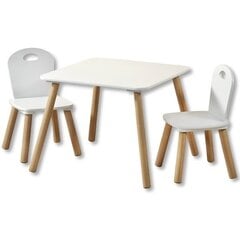 Набор мебели для детей Kesper, белый цена и информация | Детские столы и стулья | pigu.lt