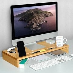 Monitoriaus stovas Kesper, rudas kaina ir informacija | Kompiuteriniai, rašomieji stalai | pigu.lt