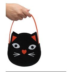 Helovino krepšys Katė, 1 vnt. kaina ir informacija | Dekoracijos šventėms | pigu.lt
