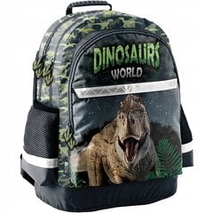 Школьный рюкзак для мальчиков, с динозаврами, 42 см, черный цена и информация | Школьные рюкзаки, спортивные сумки | pigu.lt