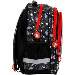 Школьный рюкзак для мальчиков, с динозаврами, черный, 38 см цена и информация | Школьные рюкзаки, спортивные сумки | pigu.lt
