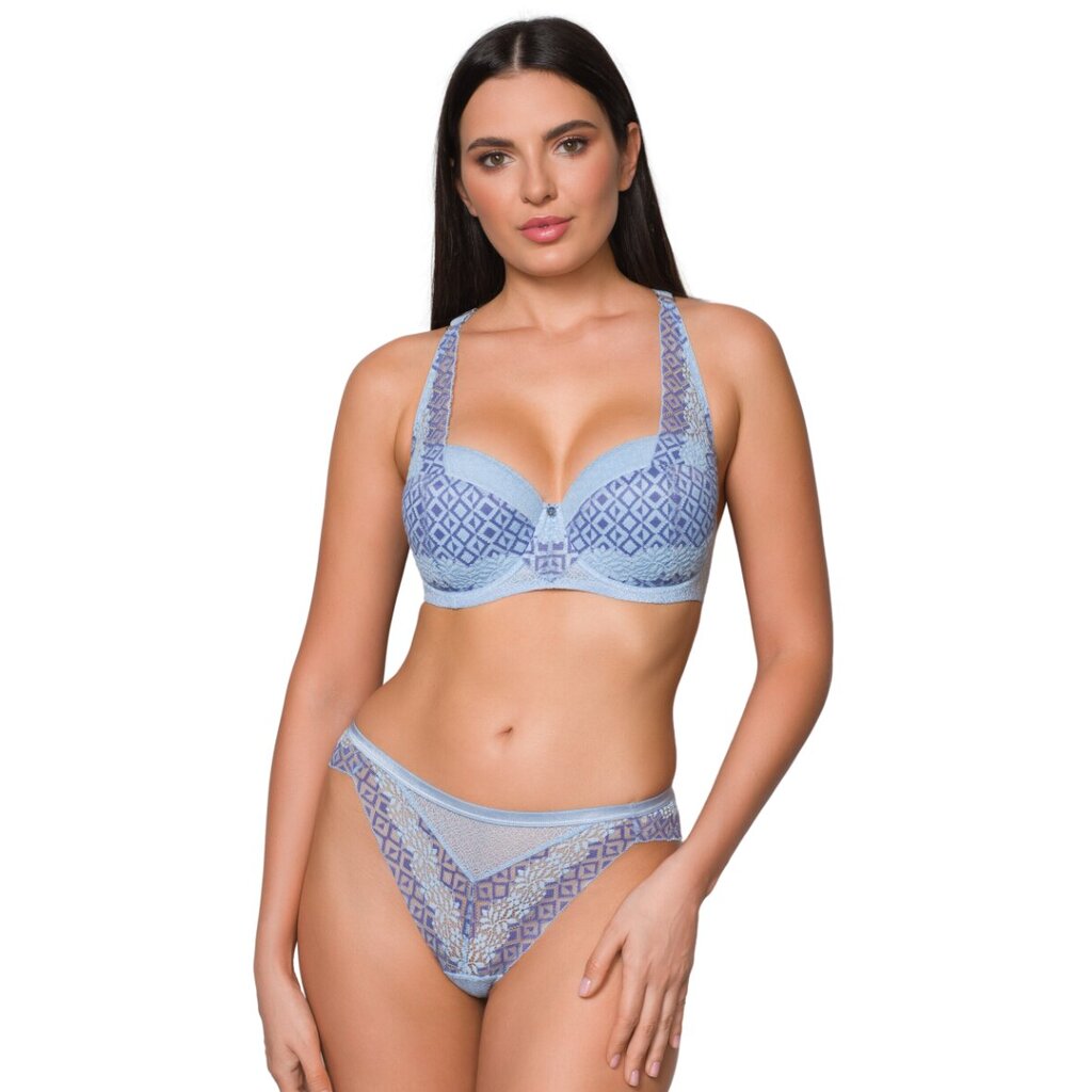 Kelnaitės moterims V.O.V.A. Lingerie string Ethnic, mėlynos kaina ir informacija | Kelnaitės | pigu.lt