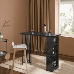 Baro stalas SoBuy, juodas kaina ir informacija | Virtuvės ir valgomojo stalai, staliukai | pigu.lt