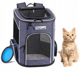 Transportavimo kuprinė katėms/šunims PetSmart 33x42cm, mėlyna цена и информация | Переноски, сумки | pigu.lt