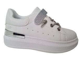 Туфли для девочек Apawwa 411220 01, белые цена и информация | Детская спортивная обувь | pigu.lt
