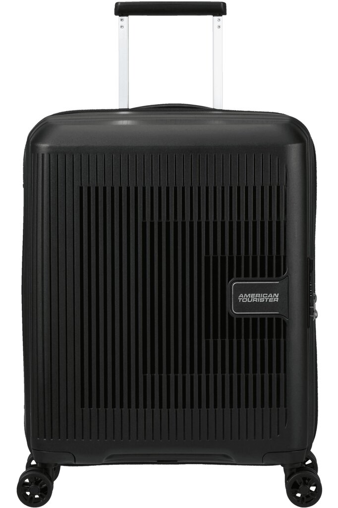 Mažas lagaminas American Tourister Aerostep Spinner, S, juodas kaina ir informacija | Lagaminai, kelioniniai krepšiai | pigu.lt