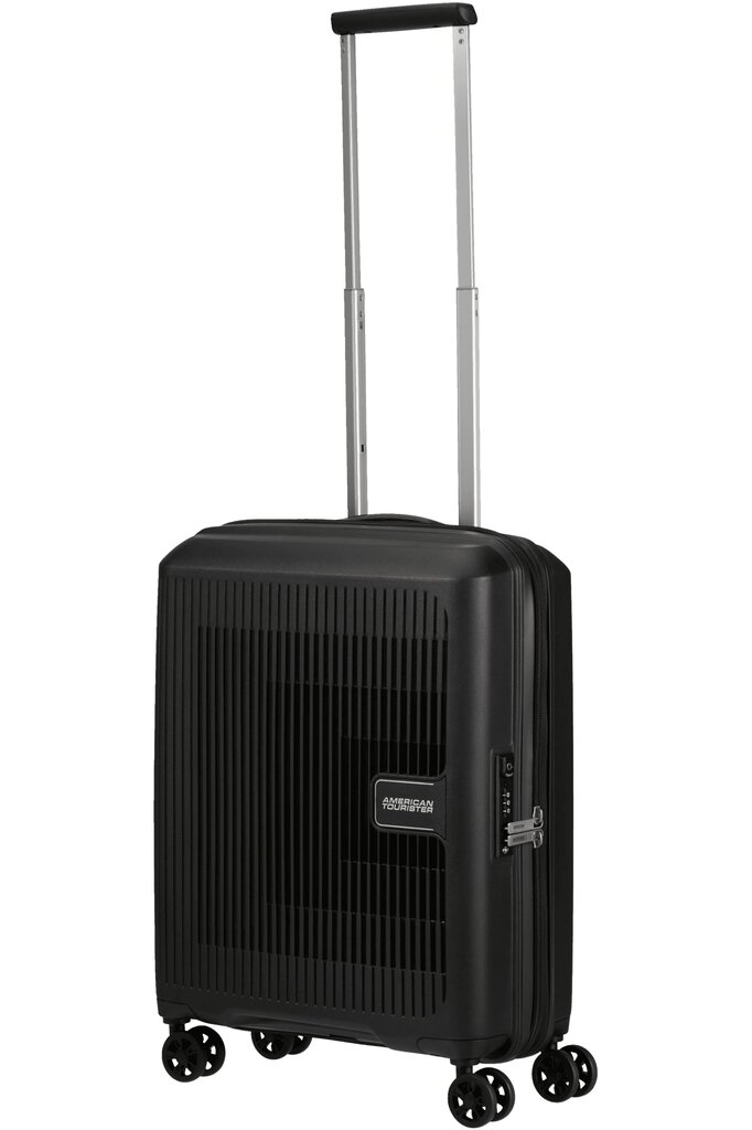 Mažas lagaminas American Tourister Aerostep Spinner, S, juodas kaina ir informacija | Lagaminai, kelioniniai krepšiai | pigu.lt