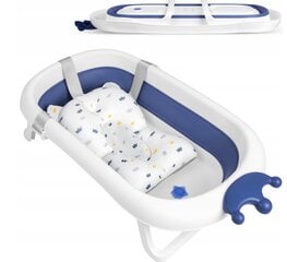 Складная детская ванночка с термометром и подушкой RicoKids цена и информация | Товары для купания | pigu.lt