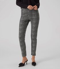 Женские брюки Vero Moda 10294377*01 5715430841462, черные/белые цена и информация | Брюки | pigu.lt