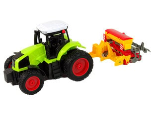 Трактор с дистанционным управлением и R/C прессом 1:16, зеленый цена и информация | Игрушки для мальчиков | pigu.lt