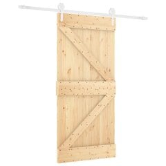 Stumdomos vidaus durys vidaXL su įrangos rinkiniu 90x210cm kaina ir informacija | Vidaus durys | pigu.lt