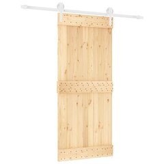 Stumdomos vidaus durys vidaXL su įrangos rinkiniu 90x210cm kaina ir informacija | Vidaus durys | pigu.lt