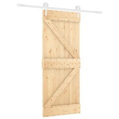 Stumdomos vidaus durys vidaXL su įrangos rinkiniu 85x210cm kaina ir informacija | Vidaus durys | pigu.lt