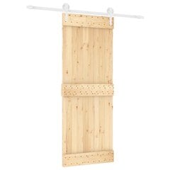 Stumdomos vidaus durys vidaXL su įrangos rinkiniu 80x210cm цена и информация | Межкомнатные двери | pigu.lt