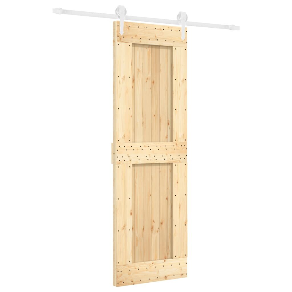 Stumdomos vidaus durys vidaXL su įrangos rinkiniu 70x210cm kaina ir informacija | Vidaus durys | pigu.lt