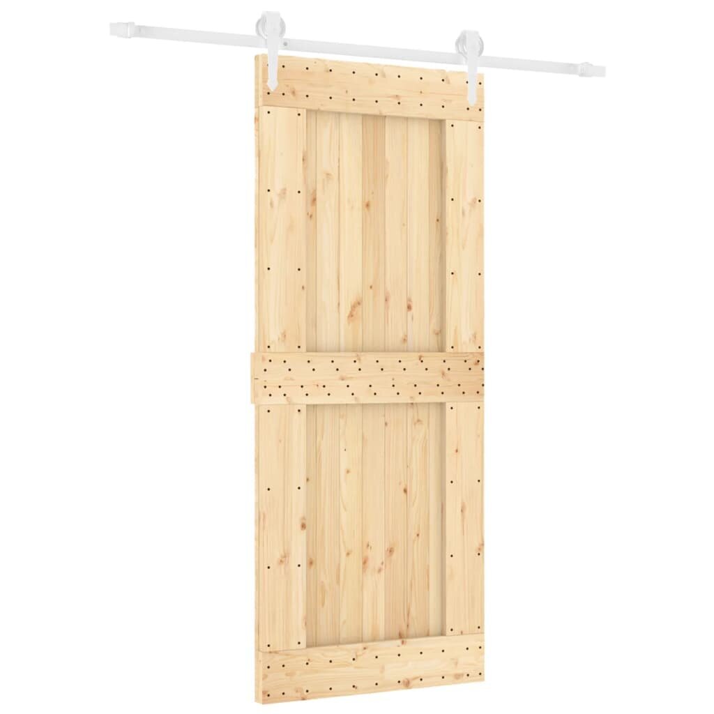 Stumdomos vidaus durys vidaXL su įrangos rinkiniu 85x210cm цена и информация | Vidaus durys | pigu.lt