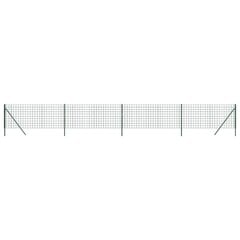 Vielinė tinklinė tvora vidaXL 1x10m kaina ir informacija | Tvoros ir jų priedai | pigu.lt