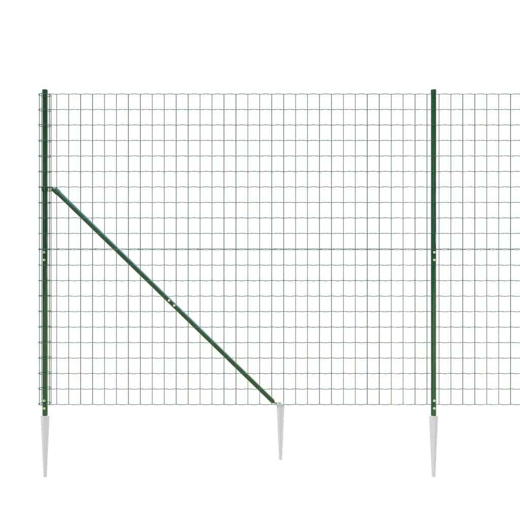 Vielinė tinklinė tvora vidaXL 2x25m kaina ir informacija | Tvoros ir jų priedai | pigu.lt