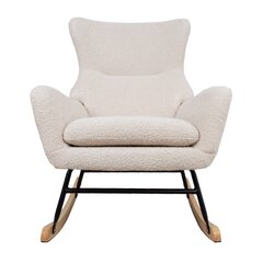 Кресло-качалка ROMY, бежевая цена и информация | Кресла в гостиную | pigu.lt