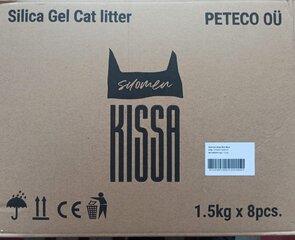 Silikagelio užpildas Suomen Kissa, 8x 3,8L kaina ir informacija | Kraikas katėms | pigu.lt