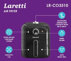 Laretti LR-CO3310 kaina ir informacija | Gruzdintuvės | pigu.lt