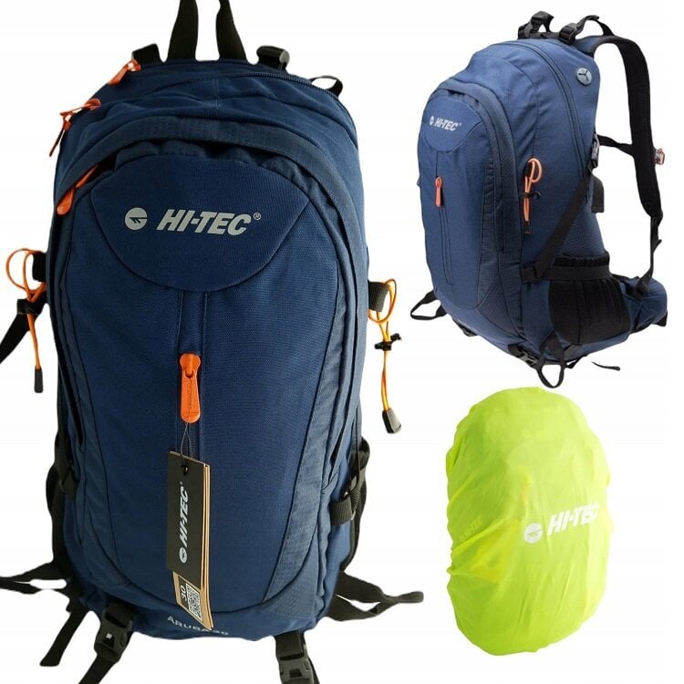 Hitec Aruba kuprinė, 30 l, mėlyna/oranžinė цена и информация | Kuprinės ir krepšiai | pigu.lt