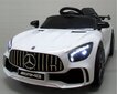 Vienvietis vaikiškas elektromobilis Mercedes GTR-S, baltas kaina ir informacija | Elektromobiliai vaikams | pigu.lt