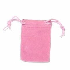 Velvetinis dovanų maišelis 7x5 cm, rožinis, 4 vnt. kaina ir informacija | Dovanų pakavimo priemonės | pigu.lt