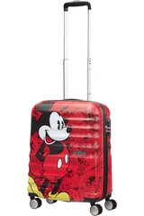 Mažas lagaminas American Tourister Wavebreaker Spinner Disney Mickey Comics Red 55 cm, raudonas kaina ir informacija | Lagaminai, kelioniniai krepšiai | pigu.lt