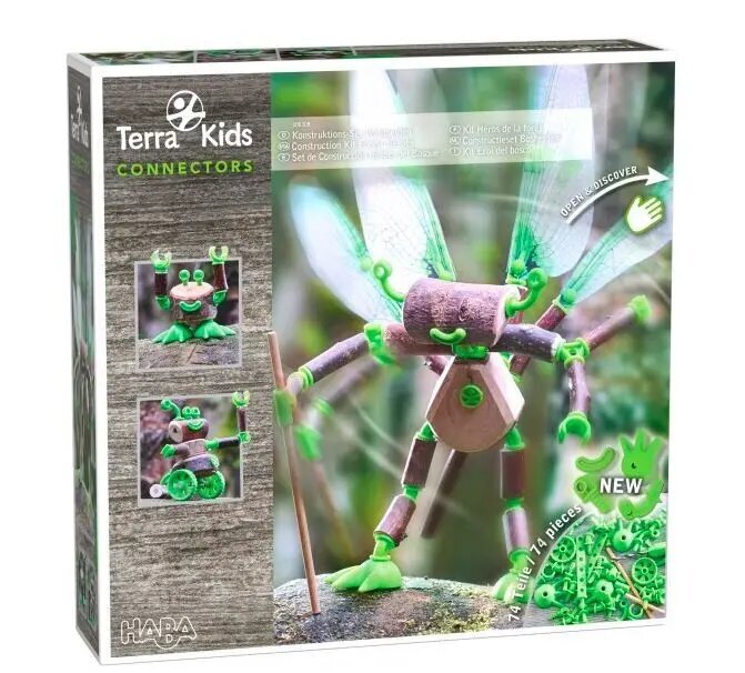 Konstravimo rinkinys Haba Terra Kids Connectors miško herojai, 74 d. kaina ir informacija | Konstruktoriai ir kaladėlės | pigu.lt