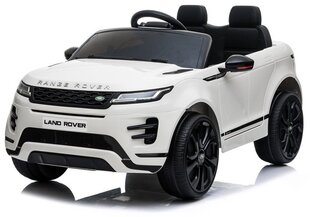 Vienvietis vaikiškas elektromobilis Range Rover Evoque, baltas kaina ir informacija | Elektromobiliai vaikams | pigu.lt