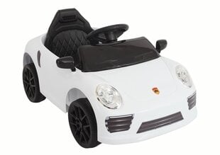 Vienvietis vaikiškas elektromobilis Porsche WMT-666, baltas kaina ir informacija | Elektromobiliai vaikams | pigu.lt