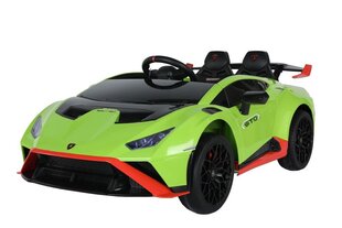 Vienvietis vaikiškas elektromobilis Lamborghini STO Drift, žalias kaina ir informacija | Elektromobiliai vaikams | pigu.lt