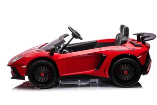 Dvivietis vaikiškas elektromobilis Lamborghini Aventador SV, geltonas цена и информация | Электромобили для детей | pigu.lt