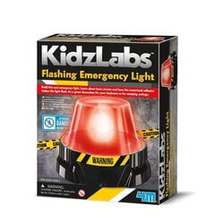 Edukacinis rinkinys Mirksinti avarinė lemputė 4M KidzLabs kaina ir informacija | Lavinamieji žaislai | pigu.lt