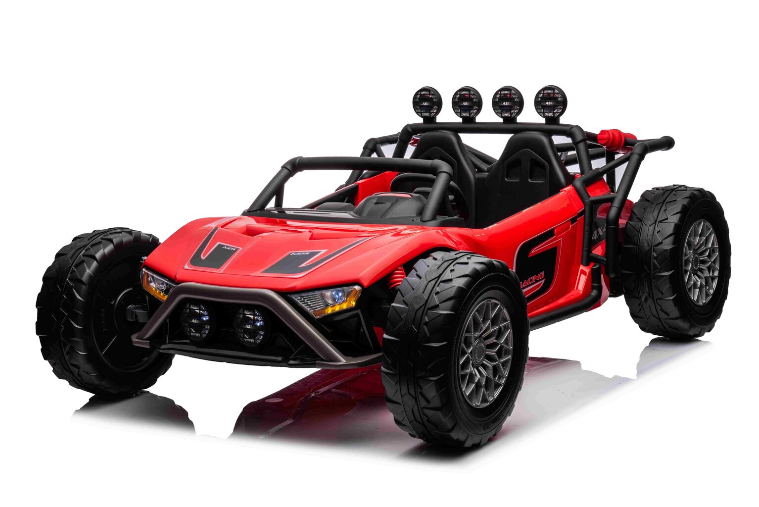 Dvivietis elektrinis sportinis keturratis Buggy Racing 5, raudonas kaina ir informacija | Elektromobiliai vaikams | pigu.lt