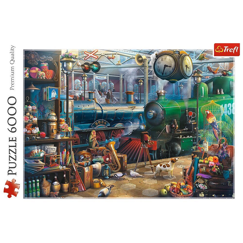 Dėlionė Traukinių stotis Trefl, 6000 d. цена и информация | Dėlionės (puzzle) | pigu.lt