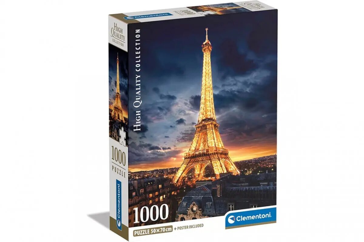 Dėlionė Clementoni Eifelio bokštas, 1000 d. цена и информация | Dėlionės (puzzle) | pigu.lt