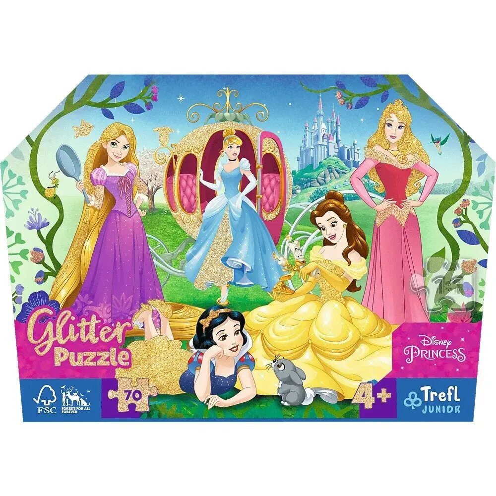 Dėlionė Happy Disney Princess Trefl, 70 d. kaina ir informacija | Dėlionės (puzzle) | pigu.lt