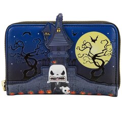 Размер: 15x10 см. Фанко-поп! Кошелек на молнии от Loungefly Jack Skellington изготовлен из веганской кожи (полиуретана). Кошелек застегивается на молнию и имеет прочную металлическую фурнитуру. Он также украшен аппликацией, тиснением и принтом. Обратите внимание на подходящую внутреннюю подкладку. 116566 цена и информация | Атрибутика для игроков | pigu.lt