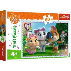 Пазл Trefl Fun with Friends 44 Cats, 60 деталей цена и информация | Пазлы | pigu.lt