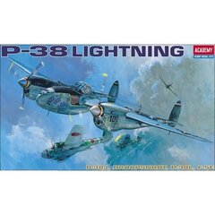 Пластиковая модель ACADEMY P-38 E/J/L Освещение 1:48 цена и информация | Конструкторы и кубики | pigu.lt