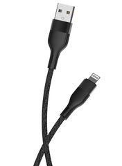 Maxlife USB/Lightning 1 m kaina ir informacija | Kabeliai ir laidai | pigu.lt