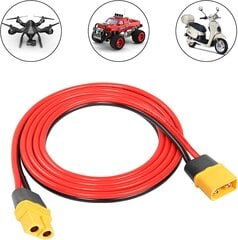 Провод-удлинитель XT60 1,2 м 16AWG для RC Lipo Батареи, дронов FPV цена и информация | Зарядные устройства для аккумуляторов | pigu.lt